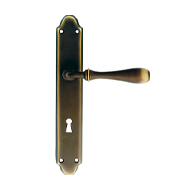 Tosca Door Handle On Plate Polished Bra